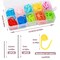 124 Pieces Stitch Markers for Crocheting, Colorful Knitting Markers Crochet Clips with 4 Pcs Big Eyes Sewing Needles, 10 Colors Stitch Locking Clip with Storage Box